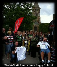 Day1 Walk4Matt Launch @Rugby School